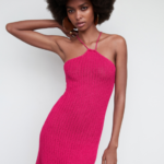 Vestido crochet cuello halter - MANGO / small y xlarge