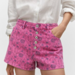 Shorts vaqueros estampados- MANGO / 36
