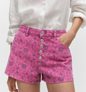 Shorts vaqueros estampados- MANGO / 36