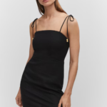 Vestido lino detalle abalorios - MANGO / medium y large