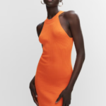 Vestido punto cuello halter - MANGO / xsmall y small