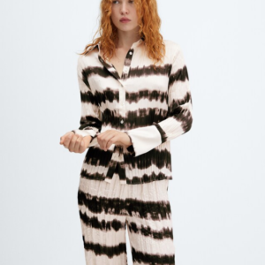 Pantalón plisado tie-dye - MANGO / medium