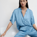 Pantalón plisado satinado - MANGO / medium