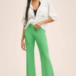 Pantalón fluido de pierna ancha - MANGO / xsmall