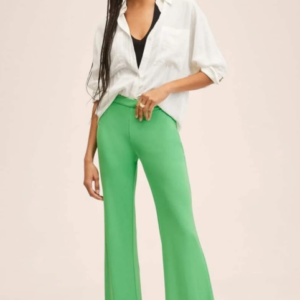 Pantalón fluido de pierna ancha - MANGO / xsmall