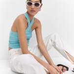 Musculosa punto cuello halter - MANGO / small