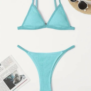 Bikini turquesa texturada - SHEIN / large