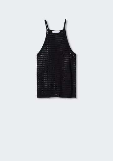 Musculosa de punto de escote halter - MANGO / medium - Imagen 4