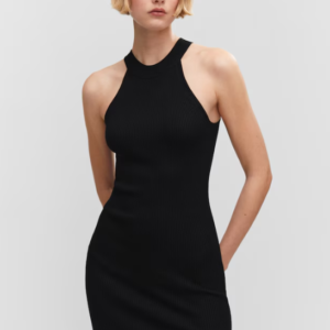 Vestido de punto de cuello halter - MANGO / xlarge