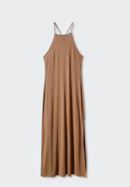 Vestido modal marron - MANGO / large - Imagen 4