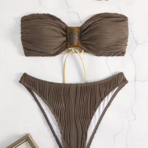 Bikini strapless con hebilla - SHEIN / medium