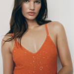 Top tejido de punto naranaja - MANGO / medium