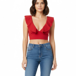 Top rojo con volados - SHIBINDA / small